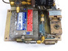 VMC DAD1114-80 digital attenuator label and assembly detail showing warning label and D-sub connectors on chassis