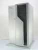 Meridian Data CD Net 314/M 14-bay CD-ROM tower front view with door closed, light gray floor-standing enclosure