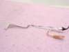 Toshiba DC025034200 laptop LCD screen cable showing flat flex ribbon and wire harness – side view