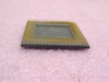 Intel Celeron SL3EH 466MHz Socket 370 CPU — angled side view showing gold 370-pin PPGA underside