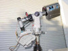 807-A camera arm assembly with annotated dimensions: 16", 15", 31", 28" measurement callouts on arm and housing