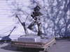Helicopter Camera Systems 807-A film camera mount system with 806A side arm, full assembly view outdoors on platform base