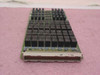 Maxsys Technologies 0465-3700-3-001 relay board — angled rear view showing card edge connector, blue jumpers, and dense relay array