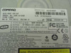 Compaq GDR-8160B bottom label showing model number, firmware revision HW:A FW:0012, manufacture date November 2001, FCC and CE certifications, and Hitachi manufacturer information