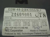 NEC EDW-48-2 BK bottom label showing model number EDW-48-2(BK)DSS/BLF, serial number, and NEC Corporation Made in Thailand