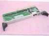 GNP 1-503364C1 PDSi cPCI Rear Transition Module – angled top view showing PCB, edge connectors, and front panel with dual RJ45 ports and ejector handles