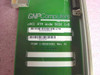 GNP Computers 1-503153C1 cPCI RTM Wide SCSI I/O Module – close-up of PCB label showing brand name, product description, serial number barcode, kit number 1-503737AT, and PCB assembly number 1-503153C1 Rev X1