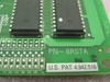 NEC PN-8RSTA DTMF Register Card – close-up of part number label and U.S. PAT 4,942,516 sticker near memory chips and NEC marking