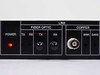 Black Box MX330A-D front panel close-up showing POWER LED, Fiber Optic LINK TX/RX ports, and Copper BNC LINK port with ERR and DATA indicators