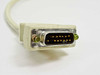 Cabletron FOT-F24 AUI adapter cable – close-up of DB15 male AUI connector with gold pins