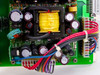Cabletron MMAC PSM-R PCB closeup showing main transformer and capacitor bank with wiring harness