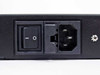 Black Box MX330A-C rear panel power section close-up showing rocker on/off switch and IEC C14 AC power inlet