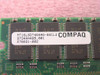 Compaq 278031-002 32MB SDRAM DIMM – label closeup showing MT16LSDT464AG-66CL2 chip marking and part number 278031-002