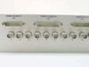 Tektronix IGS-1614-60 front panel close-up – left section showing D-Sub 50-pin connectors P50 and P60 labeled FROM VX4385 P5 and P4, with BNC connectors J1 through J10