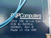 GNP Computers 1-502516 Load Card V — PCB label showing CPCI IDE Drive Carrier, PCB #1-502516, 000807 Rev B, Made in the USA