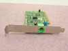 Agere D-1156i PCI 56K V.92 modem card — front angle view showing RJ-11 port on bracket and PCB components