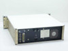 UTI Instruments 100C Gas Analyzer Controller rear panel view showing D-Sub connectors, BNC outputs, AC inlet, voltage selector switch, and cooling fan