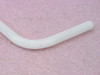 Close-up of the right-angle bend section of the Argyle thoracic drainage tube showing smooth plastic construction
