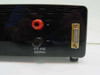 Matheson 8160 rear closeup showing 0-5 VDC output banana jacks (red positive, black negative) and D-sub connector