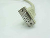 Close-up of 9-pin DB-9 female RS-232 connector on the Omega WB-31 serial interface cable