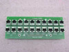 GNP Computers PDSI Demarc Champ50 RJ45 PCB 1-501523 — front side showing 20 RJ45 ports in two rows labeled Transmit CHAMP and Receive CHAMP
