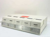 Elite Engineering 5-Station Electrode Test Station front view showing all five station bays with indicator lights and red label on top
