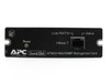 APC AP9606 Web/SNMP Management Card — straight-on faceplate view showing 10Base-T RJ-45 port, Link-RX/TX indicator, Status indicator, Reset button, and APC Smart Slot branding