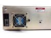 Miteq U-8153/38152 left side panel – 120 VAC 3A power inlet with circuit breaker, cooling fan, LO Tune port, and Miteq rating label