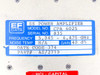 EF Data CPA 6025 rating label – shows model CPA 6025, serial 835, frequency 5.845–6.425 GHz, noise temp N/A, gain 48 dB, date code 374, part number AS/2719