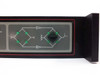 Varian VJW6703AR00 front panel right section – directional switch schematic diagram with green LEDs indicating switch path positions 1 and 2