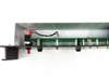 Varian VJW6703AR00 interior bottom/side view – showing green PCB assembly with red power switch, multicolored indicator LEDs, and wiring harness