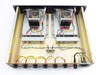 IF Engineering PS-24-6-2A — interior view showing dual AAK CM242 DC power supplies with red and yellow wiring harness feeding 6 DC output ports