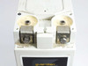 Douglas DGS12-50F battery top terminal close-up showing bolt-down bus bar terminals with oxidation and wear on hardware