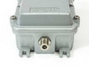 DX Antenna DSA-543 Down Converter – bottom view showing output F-type connector detail