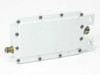 Scientific Atlanta 9325 Block Converter rear panel showing sealed aluminum enclosure with mounting flanges and F-type connector