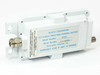 Scientific Atlanta 9325 Block Converter front label showing 3.7-4.2 GHz input and 950-1450 MHz output with N-type connector visible