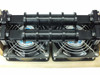 MCS 4009-0000G1 top-down view of dual Sunon cooling fans showing fan blades and black plastic shroud assembly