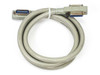 Amphenol AC30147102 GPIB HPIB cable full length coiled view showing both 24-pin Micro-D connectors