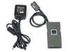 Iomega-branded AC/DC power supply with DC cable and Microtech PCMCIA adapter — accessory close-up
