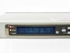 ARG 1900 Receiver front panel LCD display showing 'Trying to lock to 1900TX / Not connected! Waiting..' with Fail and Alarm LEDs illuminated