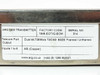 ARG 1900 Transmitter rating label – showing factory code 1945-EQTX2-BOM, serial number 314, dual T3/DS3 B3ZS telecom output specs, and ASI copper inputs 1–8