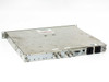 ARG 2400 Series G.703 Protection Switch rear panel showing BNC connectors, DB-15 alarms port, remote port, and dual IEC power inlets