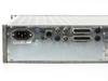 Scientific Atlanta Pegasus XT front panel detail showing SETTINGS and TRANSPORT STREAM ERRORS LED indicators and SYSTEM status LEDs