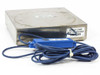 SPAN GCS-305 scale – rear view with 300 LBS load limit label and SAM-305 blue amplifier module with full cable