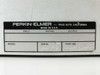 Perkin-Elmer 221-473-200 dual timer rackmount enclosure side and rear view showing circular multi-pin connectors