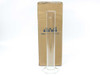 Corning Pyrex 2962-1L 1000ml glass hydrometer cylinder with hexagonal base standing upright in front of original Pyrex Corning shipping box