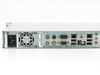 International Datacasting SFX3101R – rear panel straight-on view showing power inlet, PS/2 ports, DB-9 serial, DB-15 VGA, dual RJ-45 Ethernet, USB ports, FireWire, RCA audio outputs, and expansion slot area