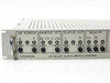 P.R. Hughes GT32A-6A – close-up of front panel lower half showing POS1/ALM/POS2 indicator BNC connectors across all switch sections and 'LO SELECT & W/G SWITCH CONTROL' label
