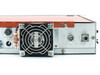 STS Statcom upconverter rear right panel showing cooling fan assembly, fan fuse, J3 and J1 coaxial RF output connectors