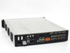 Americom AST3100 rear panel overview showing AC power inlet, ODU Power connector, L-Band BNC ports, IP ports, USB, RS-485, RS-232, and Digital I/O connectors